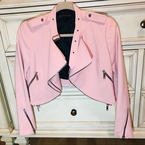 Pink Cropped Jacket